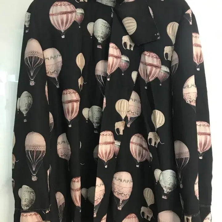 [BUNJANG] KUHO Balloon Print Highlight Blouse / 구호 블라우스