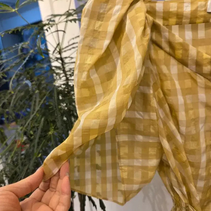 [SOLD OUT] 미샤 체크 블라우스
