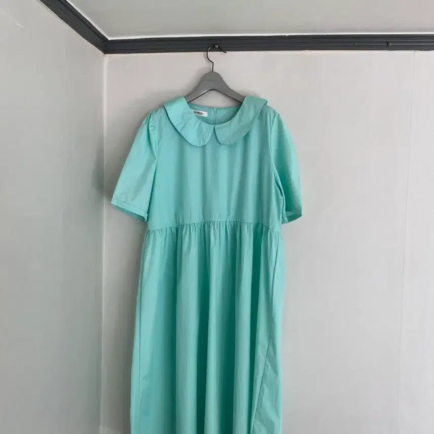 [BUNJANG] Plus Size Mint Midi Dress / 88-77  새제품 바스락 민트 여신 원피스 박스핏.빅사이즈