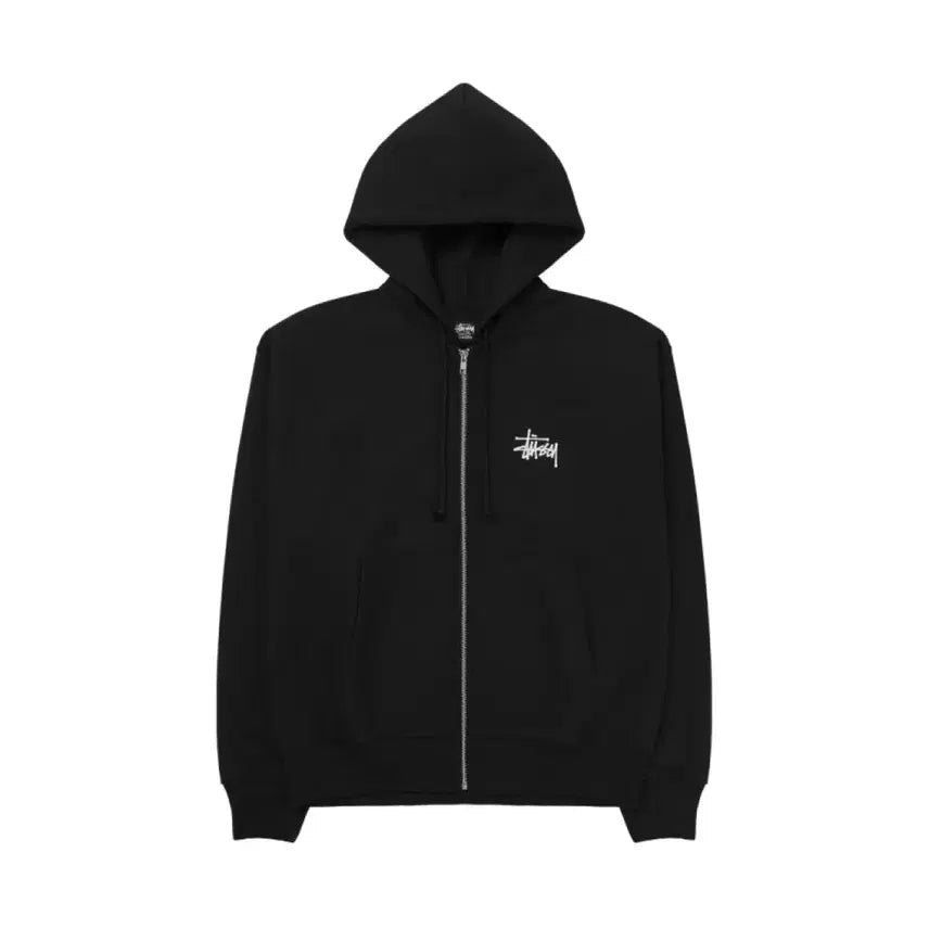 [SOLD OUT] 스투시 베이직 후드집업 블랙/멜란지