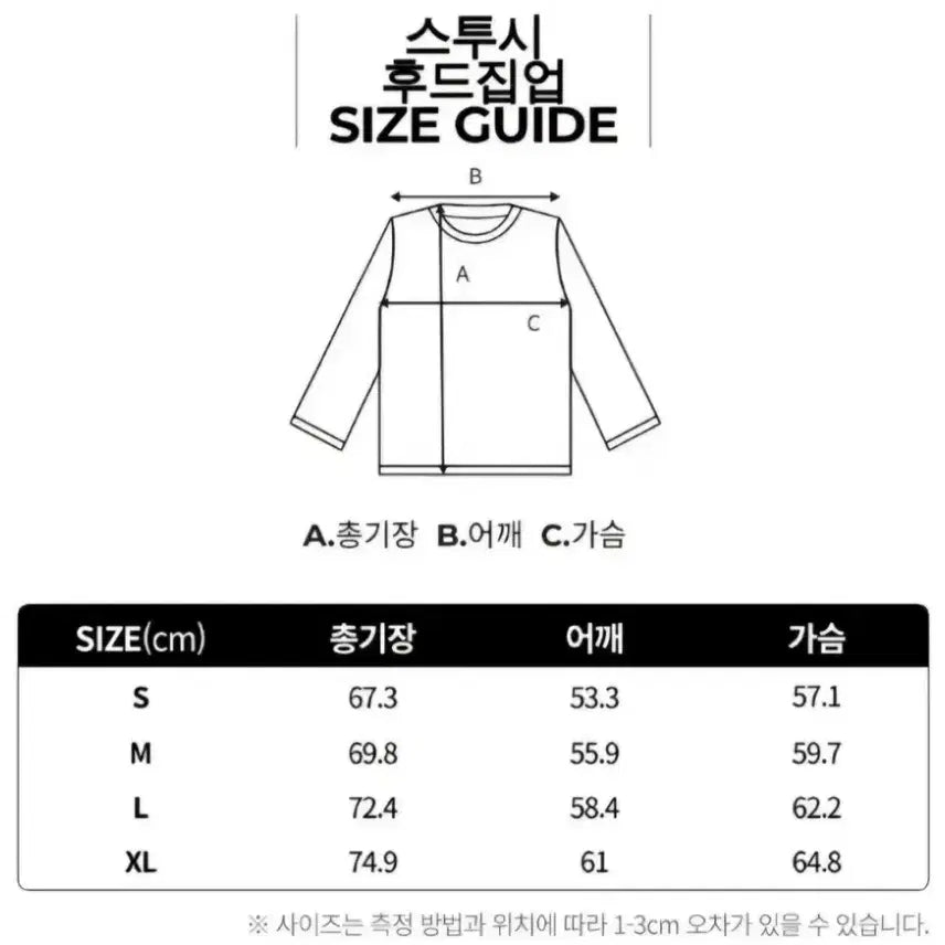 [SOLD OUT] 스투시 베이직 후드집업 블랙/멜란지
