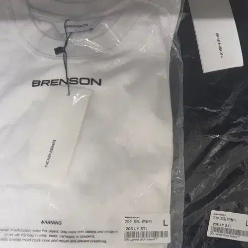 [BUNJANG] BRENSON Basic T-Shirt (Black/White) L / 새제품@ BRENSON 반팔 티셔츠 블랙 화이트 L 반팔티 브렌슨