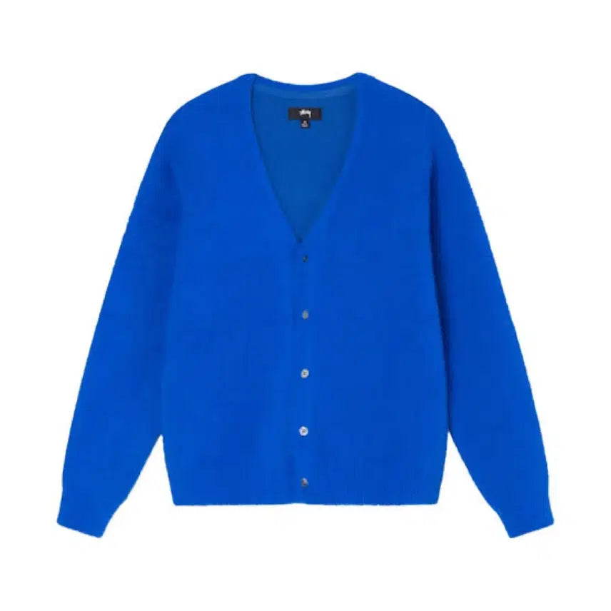 [BUNJANG] Stussy Shaggy Cardigan Royal Blue L / 스투시 쉐기 가디건 로얄블루 L