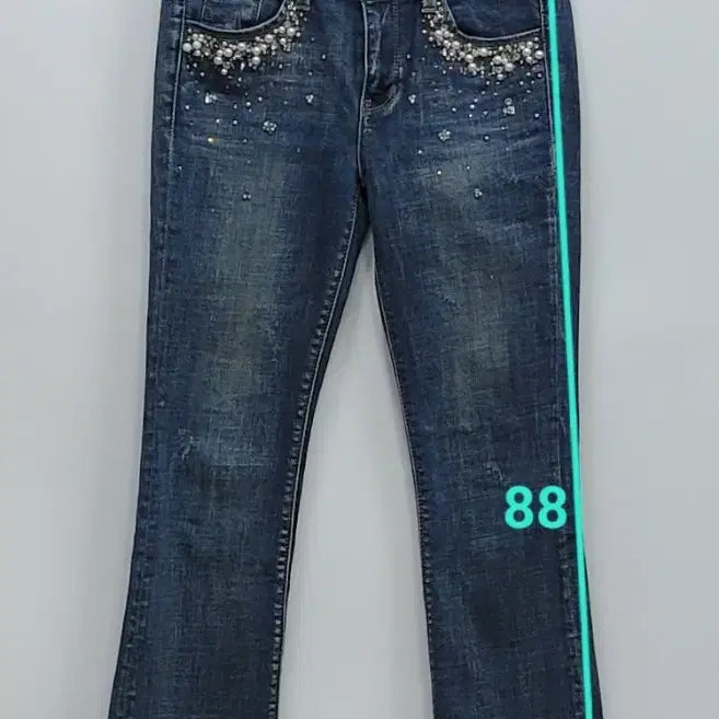 [BUNJANG] GUESS Stardust Indigo Slim Bootcut Denim Jeans / GUESS 스타더스트 인디고 슬림 부츠컷 데님 청바지 / 여 64 (26