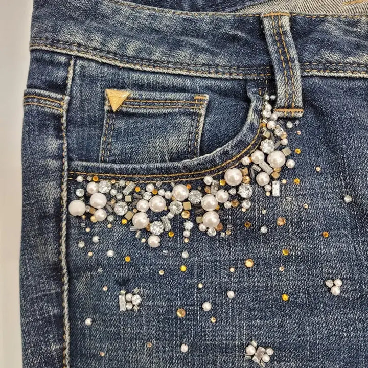 [BUNJANG] GUESS Stardust Indigo Slim Bootcut Denim Jeans / GUESS 스타더스트 인디고 슬림 부츠컷 데님 청바지 / 여 64 (26