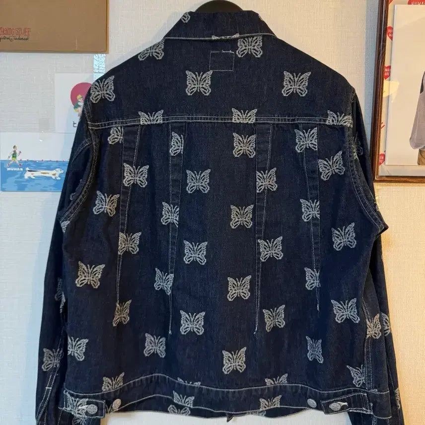 [BUNJANG] Needles Papillon Denim Jacket Navy / [S]니들스 빠삐용 데님 자켓 네이비