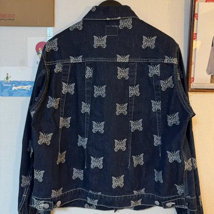 [BUNJANG] Needles Papillon Denim Jacket Navy / [S]니들스 빠삐용 데님 자켓 네이비