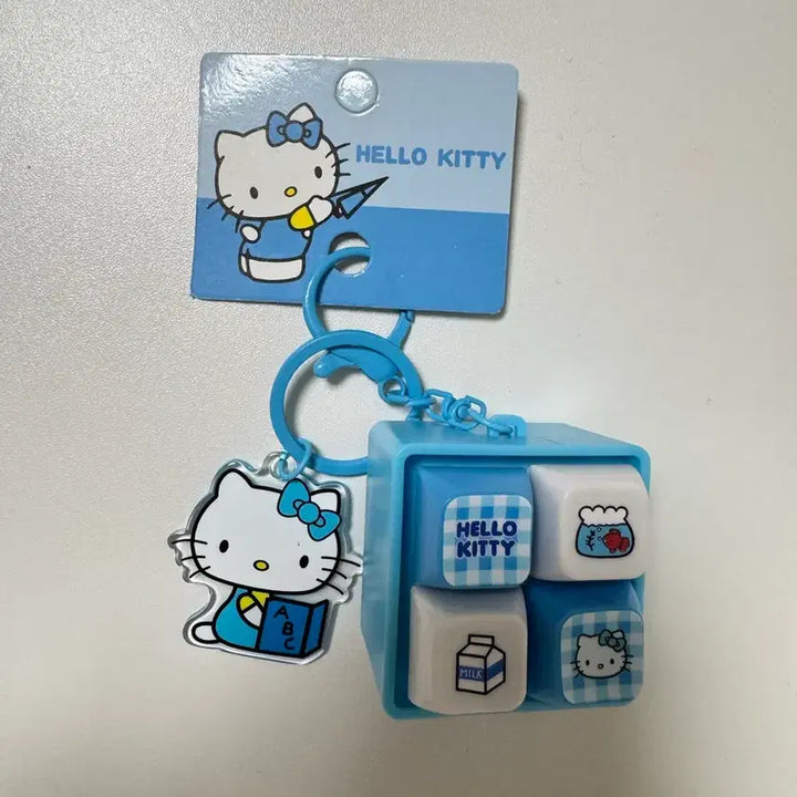 [SOLD OUT] 헬로키티 블루 4구 키캡 키링
