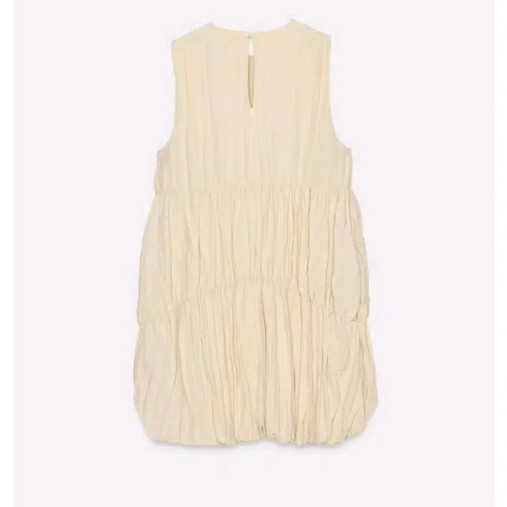 [BUNJANG] ZARA Shirred Balloon Mini Dress CREAM / 자라 셔링 벌룬 미니 원피스 4661/328/733 CREAM
