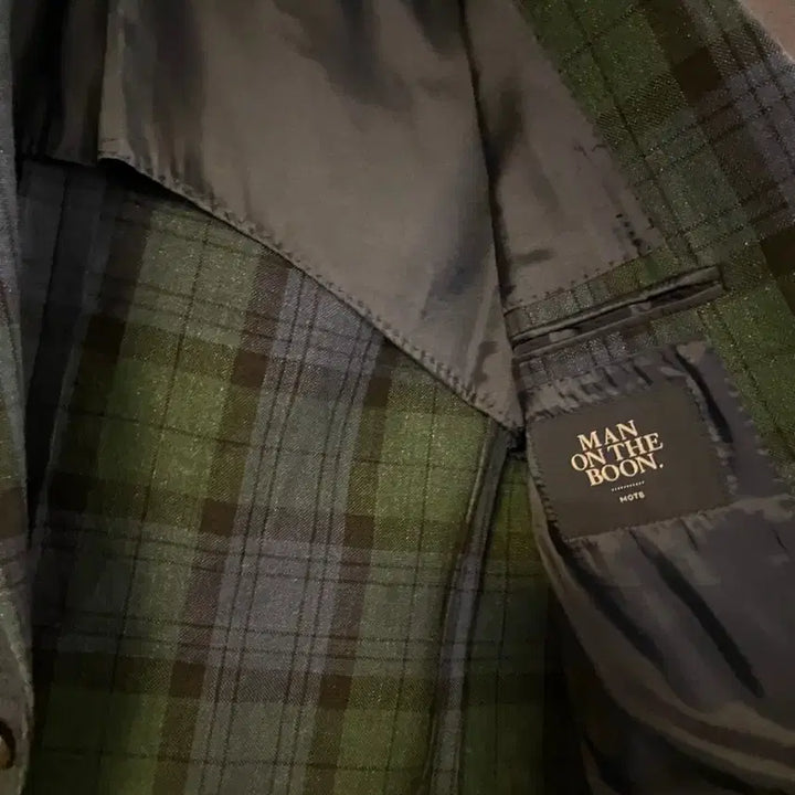 [BUNJANG] Man On The Boon Irish Linen Black Watch Jacket / 맨온더분 아이리시 리넨 블랙와치 자켓 슬림100 추천 블레이저