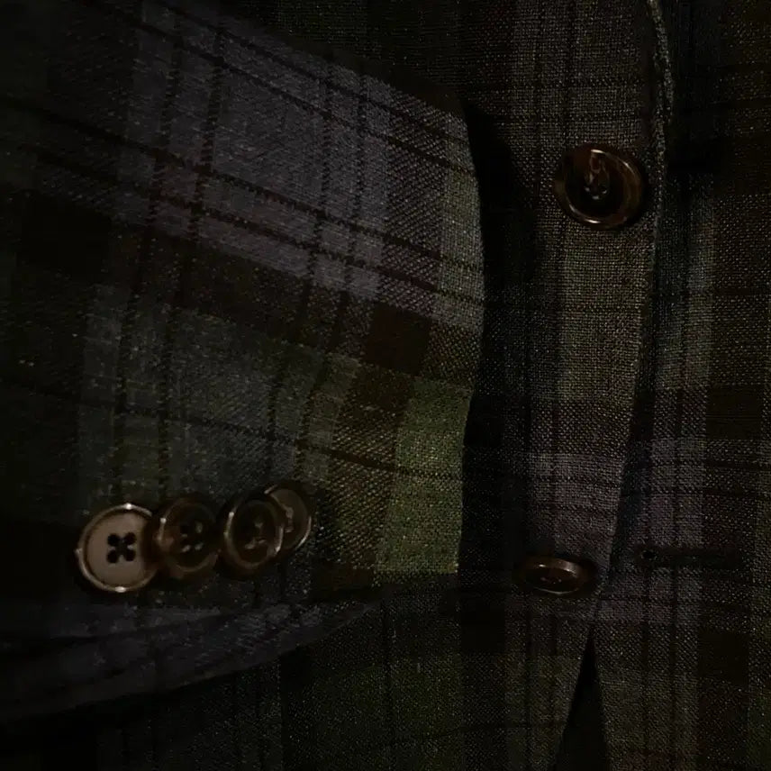 [BUNJANG] Man On The Boon Irish Linen Black Watch Jacket / 맨온더분 아이리시 리넨 블랙와치 자켓 슬림100 추천 블레이저
