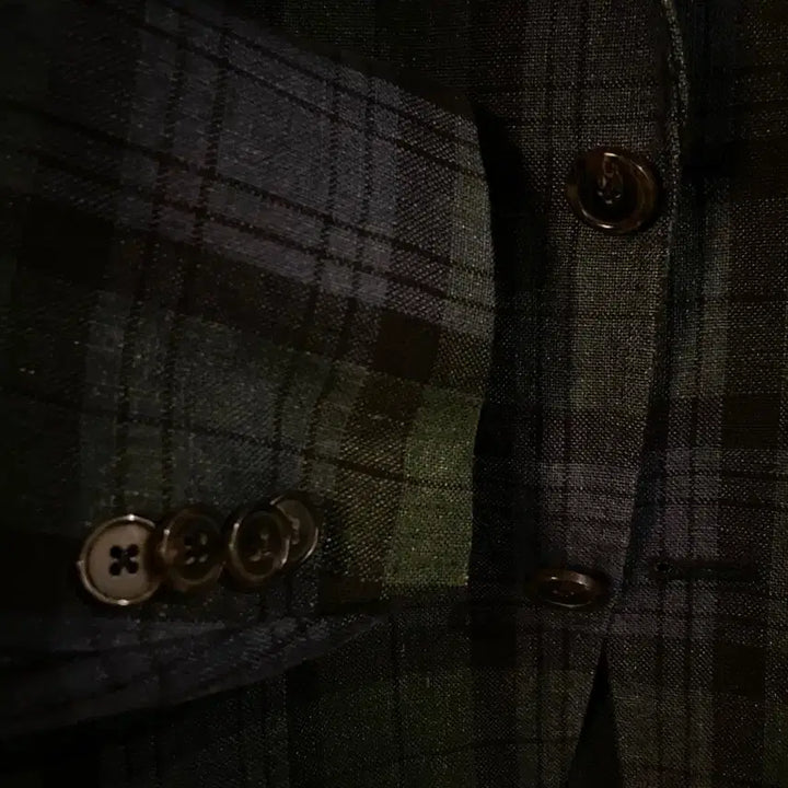 [BUNJANG] Man On The Boon Irish Linen Black Watch Jacket / 맨온더분 아이리시 리넨 블랙와치 자켓 슬림100 추천 블레이저