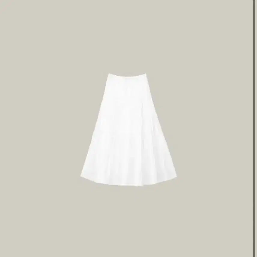 [SOLD OUT] 웨어웨더 샐리 티어드 스커트 화이트 기장추가 M