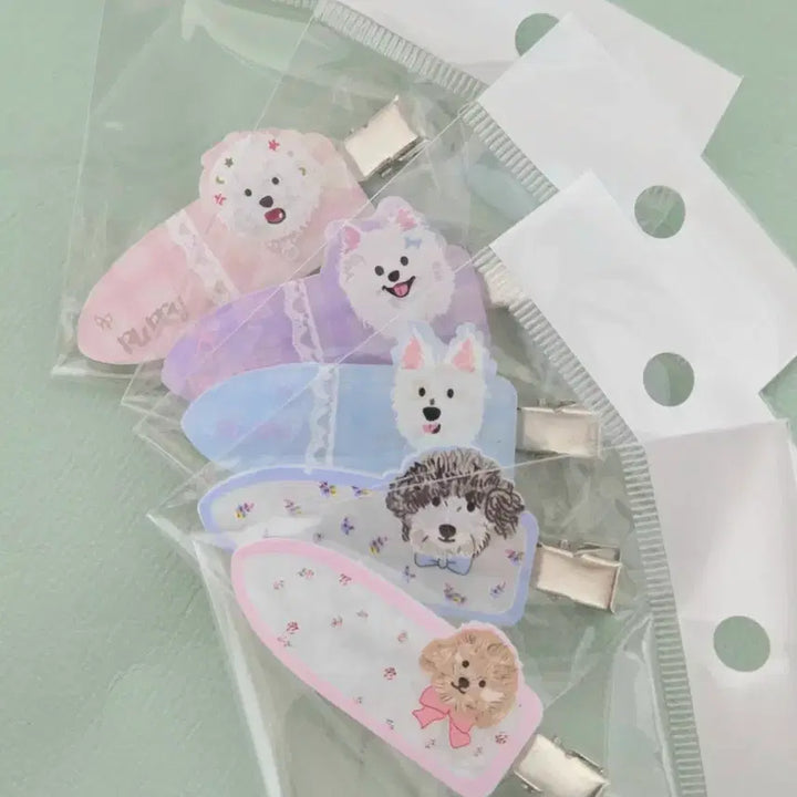 [BUNJANG] Dog Character Hairpin Set / 강아지 캐릭터 헤어핀 머리핀삔 말티즈 푸들 포메라니안 웨스티 화이트테리어