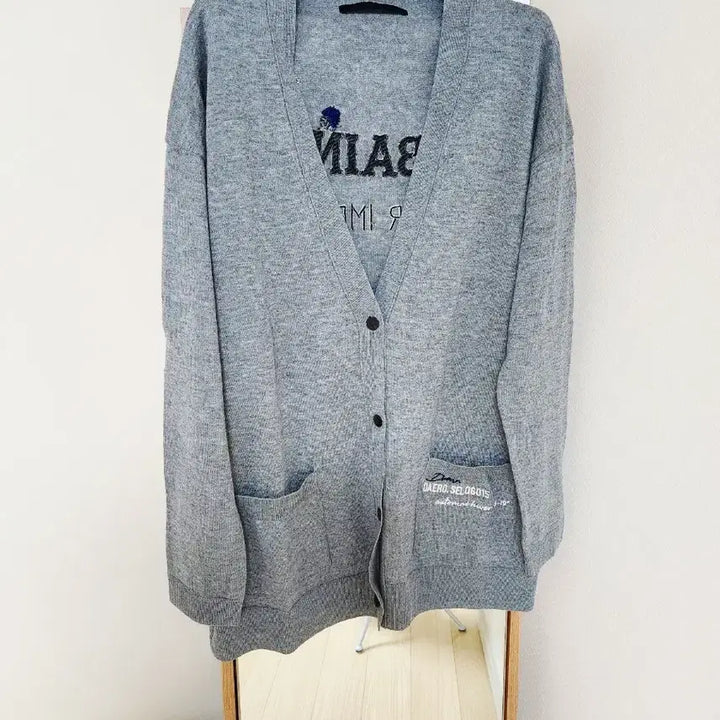 [BUNJANG] VOV Linen Blend Embroidered Cardigan / VOV 보브 여름 울 린넨 가디건 자수포인트 / 상태깨끗/프리