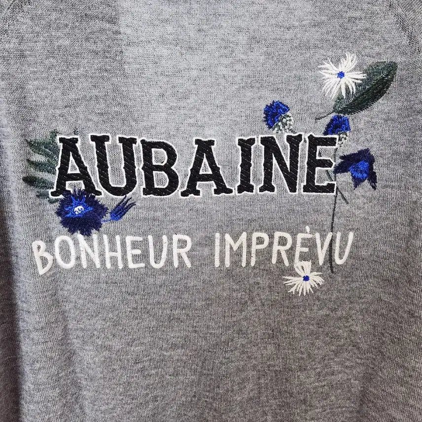 [BUNJANG] VOV Linen Blend Embroidered Cardigan / VOV 보브 여름 울 린넨 가디건 자수포인트 / 상태깨끗/프리