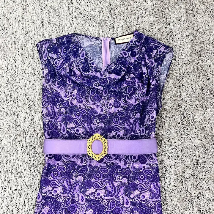 [SOLD OUT] 정품 모조에스핀(MOJO.S.PHINE)  우아한 퍼플 페이즐리 밸티드