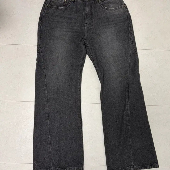 [BUNJANG] Niceghostclub Side Panel Bootcut Denim Jeans / [L] 나이스고스트클럽 사이드패널 부츠컷 데님 블랙