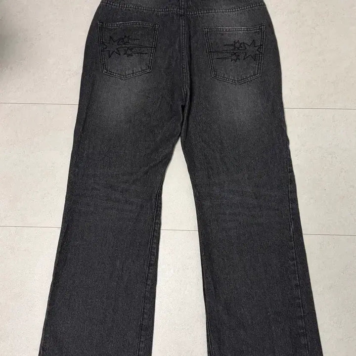 [BUNJANG] Niceghostclub Side Panel Bootcut Denim Jeans / [L] 나이스고스트클럽 사이드패널 부츠컷 데님 블랙