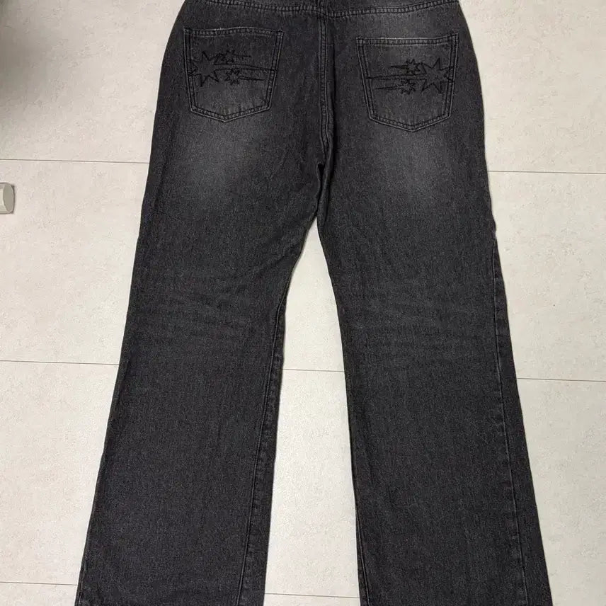 [BUNJANG] Niceghostclub Side Panel Bootcut Denim Jeans / [L] 나이스고스트클럽 사이드패널 부츠컷 데님 블랙