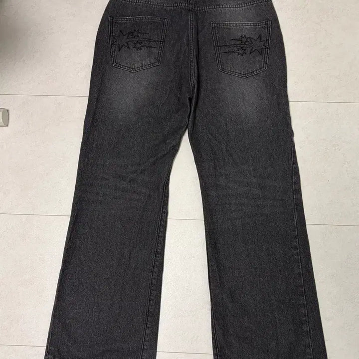 [BUNJANG] Niceghostclub Side Panel Bootcut Denim Jeans / [L] 나이스고스트클럽 사이드패널 부츠컷 데님 블랙