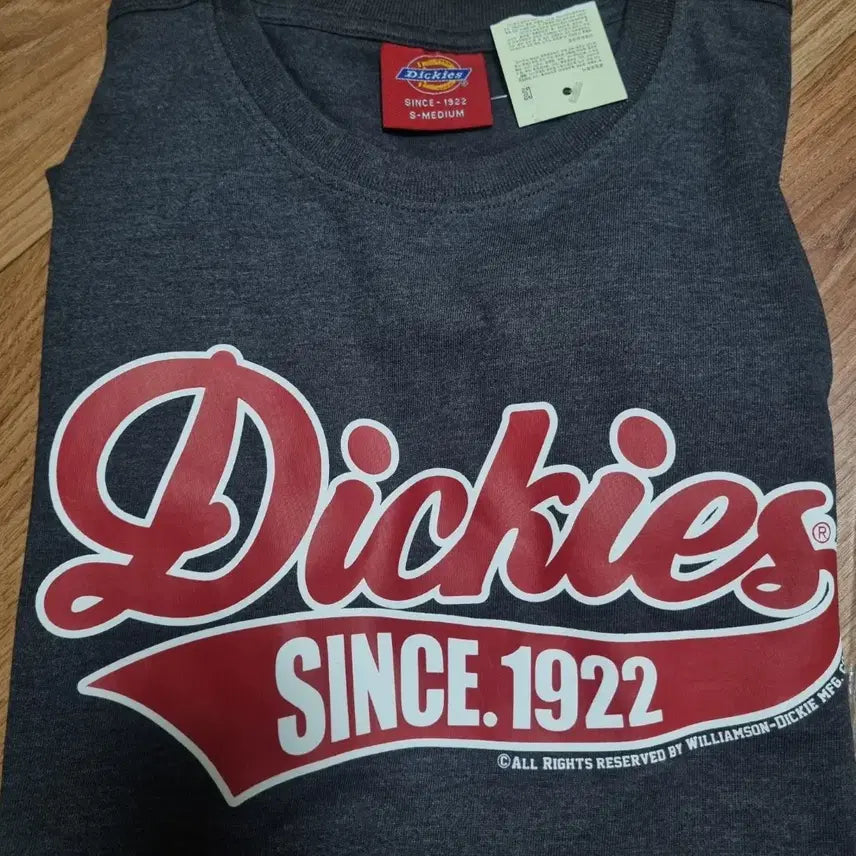 [BUNJANG] Dickies Unisex Short Sleeve T-Shirt Charcoal Grey / 택있는 새상품!!남녀공용 반팔티