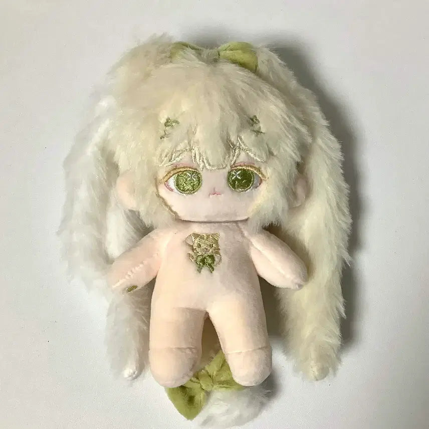 [BUNJANG] Unbranded 10cm Nyan-ko Doll with Bone and Long Rabbit Fur / 무속성 솜인형 10cm 냔코 뼈o 긴토끼털