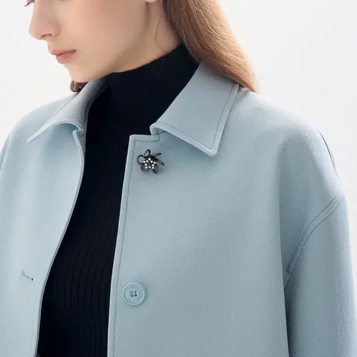 [SOLD OUT] 새상품)랑방 LANVIN COLLECTION 플라워 버튼 카라 자켓