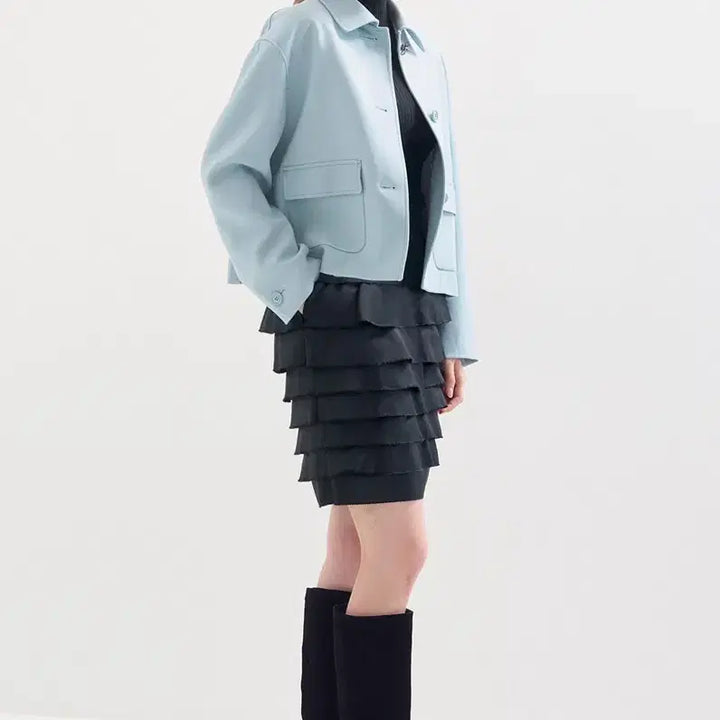 [SOLD OUT] 새상품)랑방 LANVIN COLLECTION 플라워 버튼 카라 자켓