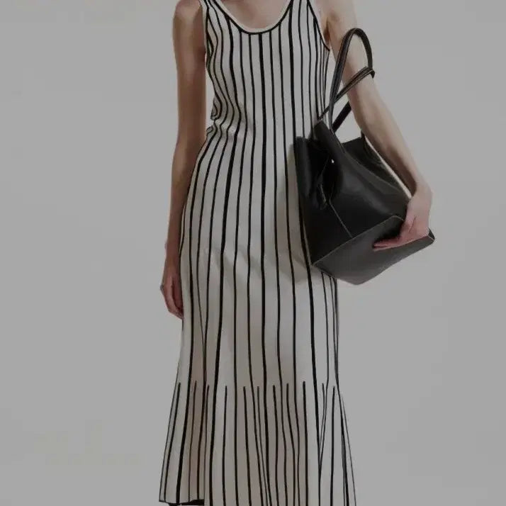 [BUNJANG] H&amp;M Striped Long Dress / h&amp;m 스트라이프 원피스