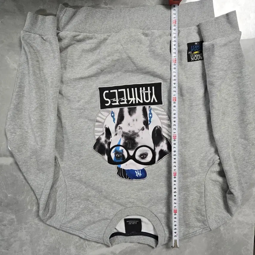 [BUNJANG] MLB Yankees Gray Sweatshirt / MLB 양키스 맨투맨 티셔츠 그레이