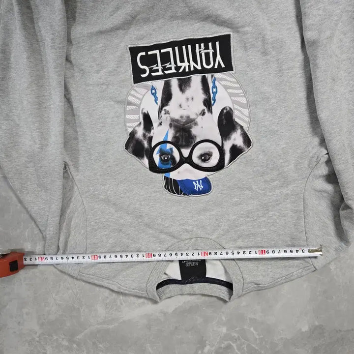 [BUNJANG] MLB Yankees Gray Sweatshirt / MLB 양키스 맨투맨 티셔츠 그레이