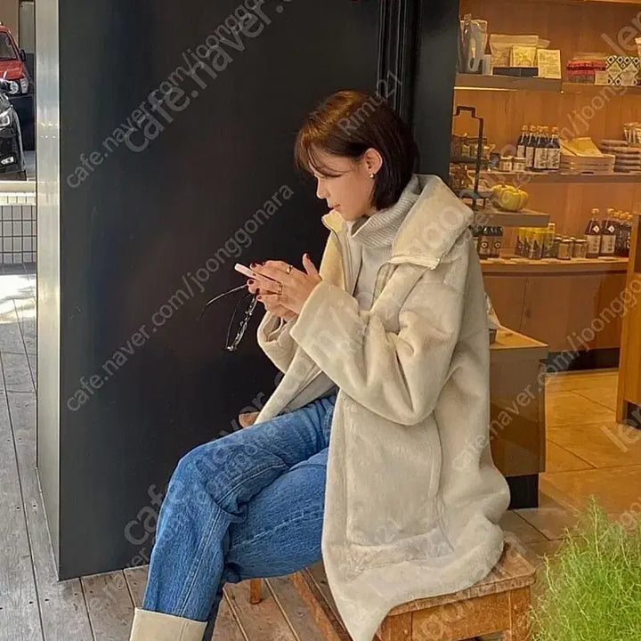 [BUNJANG] UMER Eming Reversible Shearling Coat / 유메르 UMER 에밍 리버시블 시어링 코트