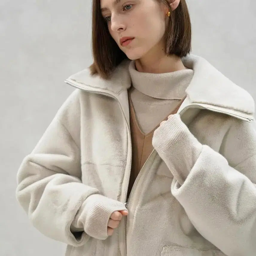 [BUNJANG] UMER Eming Reversible Shearling Coat / 유메르 UMER 에밍 리버시블 시어링 코트