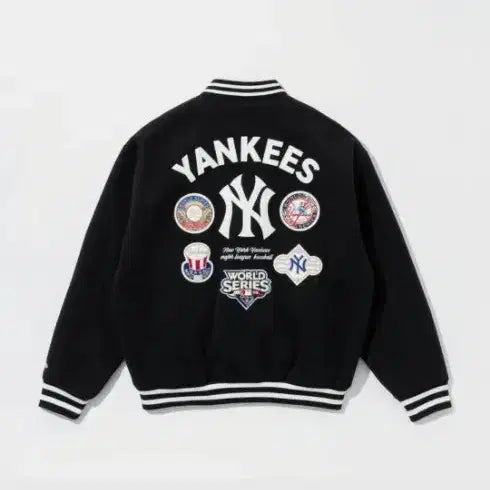 [BUNJANG] New Era New York Yankees World Series Patch Stadium Jacket / (급매) 뉴에라 뉴욕 양키스 월드시리즈 패치 스타디움 재킷