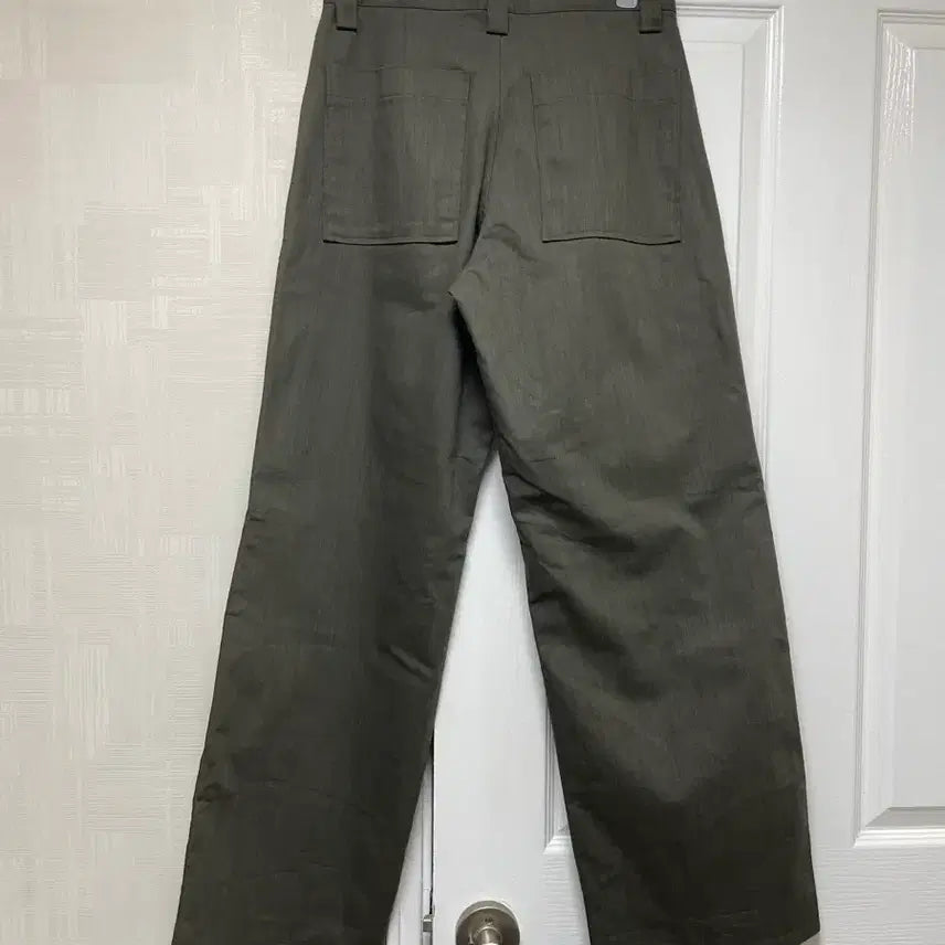 [BUNJANG] Khaki Pocket Wide Pants / 카키 포켓 와이드팬츠