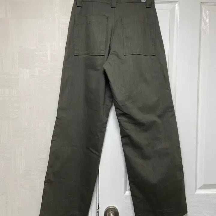 [BUNJANG] Khaki Pocket Wide Pants / 카키 포켓 와이드팬츠