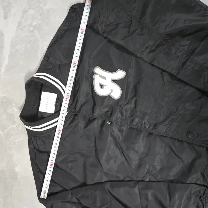 [BUNJANG] Hang Ten Black Stadium Jumper Jacket / 행탠 블랙 야구 점퍼 스타디움 자켓
