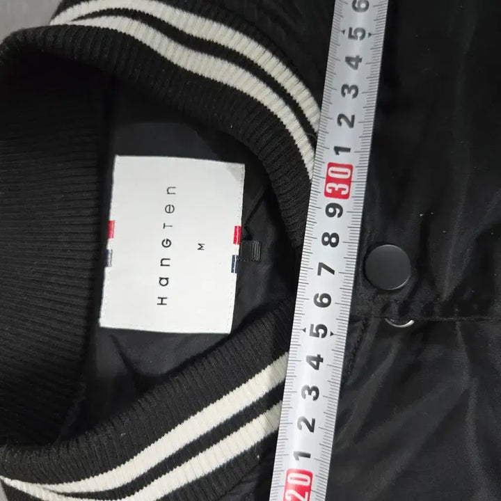 [BUNJANG] Hang Ten Black Stadium Jumper Jacket / 행탠 블랙 야구 점퍼 스타디움 자켓