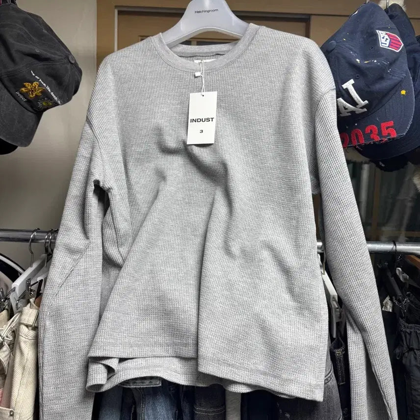 [BUNJANG] Indust Waffle Long Sleeve T-Shirt L / 인더스트 와플 롱슬리브 티셔츠 L