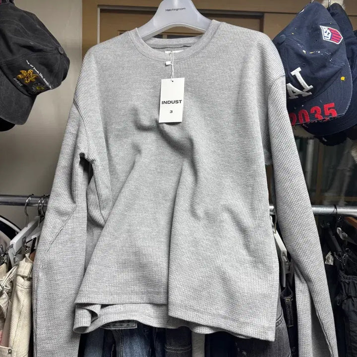 [BUNJANG] Indust Waffle Long Sleeve T-Shirt L / 인더스트 와플 롱슬리브 티셔츠 L