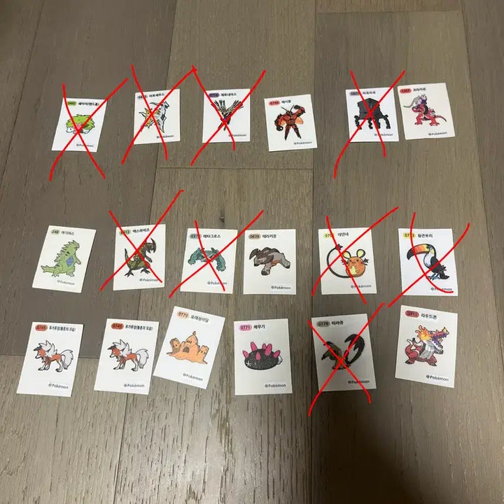 [BUNJANG] Pokemon Tteokbokki Stickers / 포켓몬 띠부씰 싸게 판매