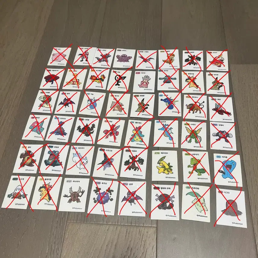 [BUNJANG] Pokemon Tteokbokki Stickers / 포켓몬 띠부씰 싸게 판매