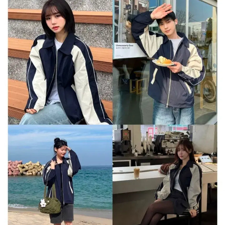 [SOLD OUT] 파이핑 라인 윈드 브레이커 네이비 M 사이즈 슬로우 레코드 하우스 무신사