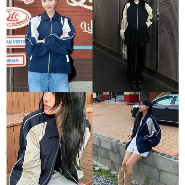 [SOLD OUT] 파이핑 라인 윈드 브레이커 네이비 M 사이즈 슬로우 레코드 하우스 무신사