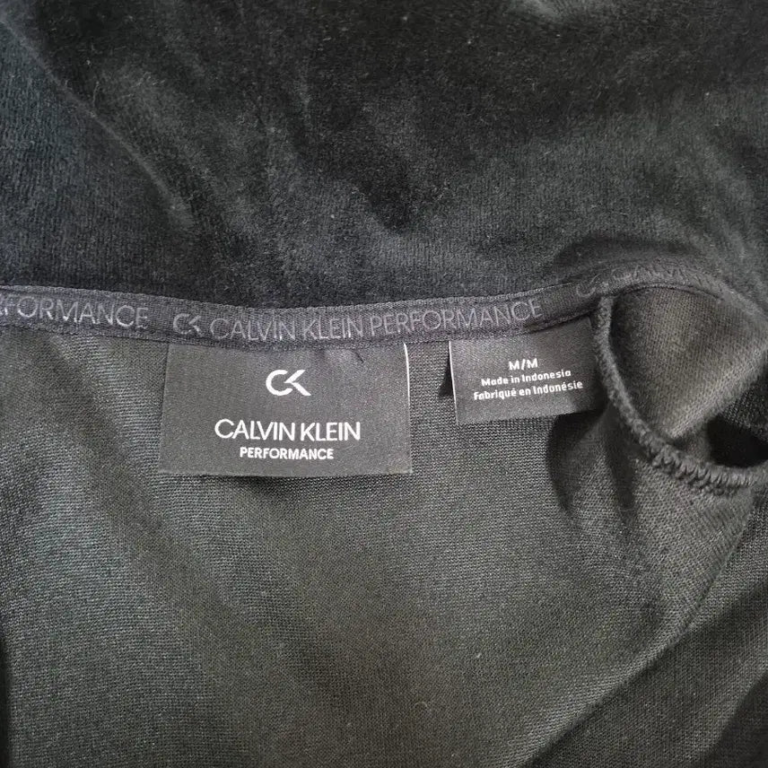[BUNJANG] Calvin Klein Velvet Hoodie Zip-up / 캘빈 클라인