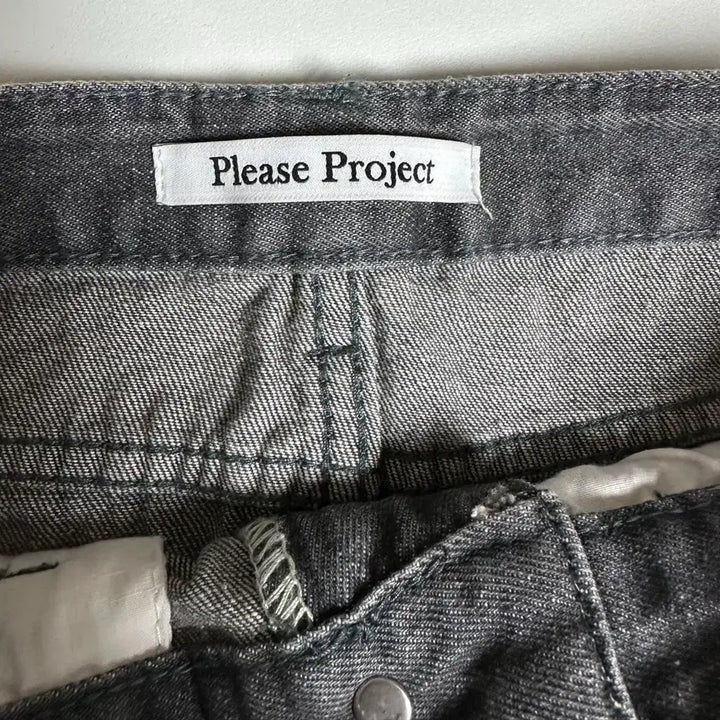 [BUNJANG] Please Project Black Skinny Jeans / Please Project 데님 팬츠 블랙진