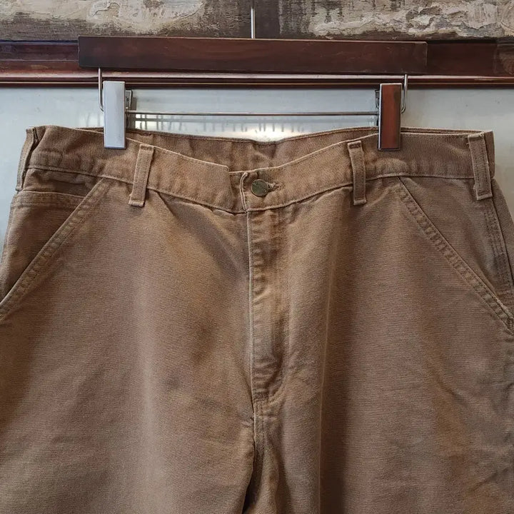 [BUNJANG] Carhartt Single Knee Carpenter Work Pants Brown Duck Canvas 36x34 / 칼하트 싱글니 카펜터 워크팬츠 브라운 덕캔버스 36x34