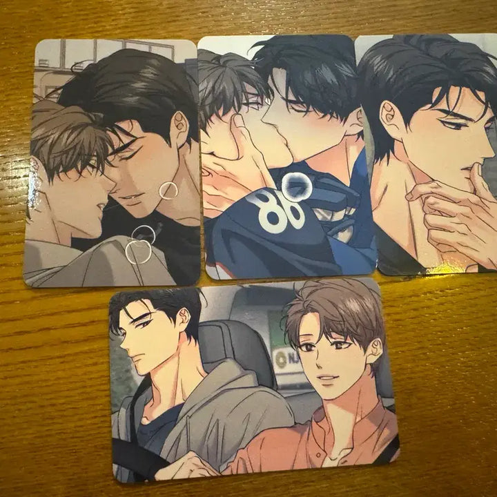 [BUNJANG] LEBOM Cafe Pop-up Ice Curve POB Photocard Bundle Set / 레봄 카페 팝업 해빙곡선 특전 포카 포토카드 이안 은산 커플 4장 일괄