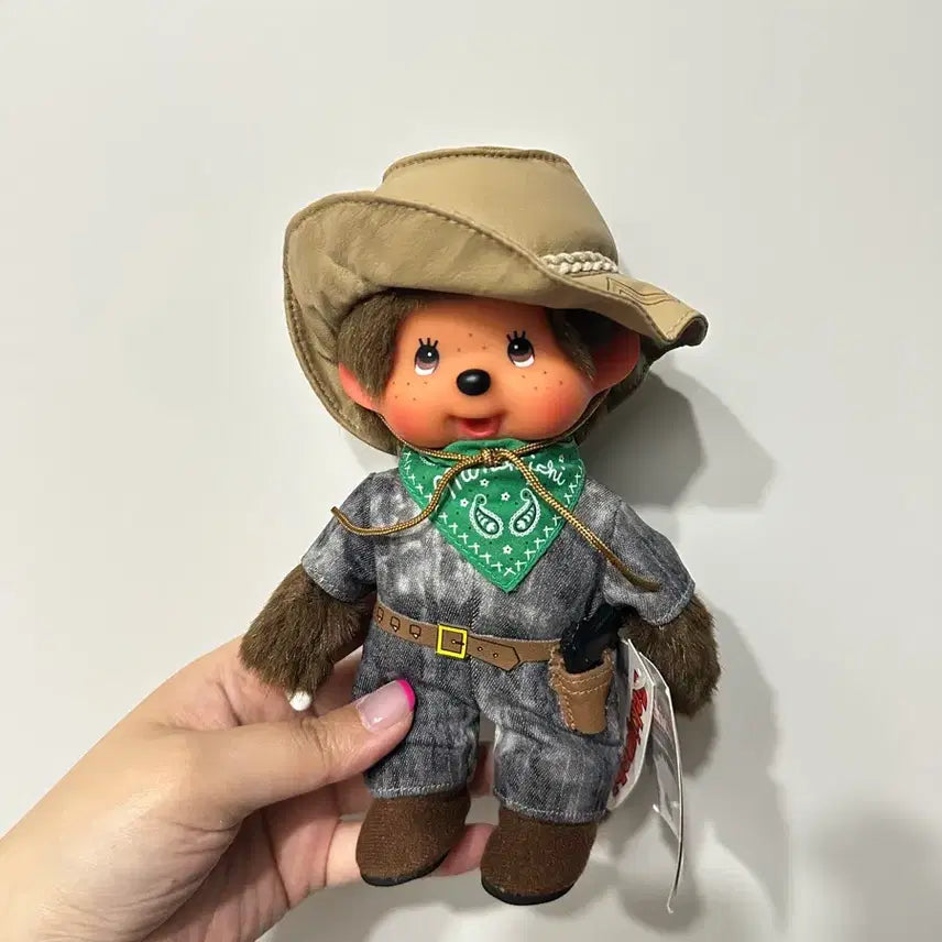 [BUNJANG] Monchhichi Cowboy Doll / 고전 몬치치 카우보이